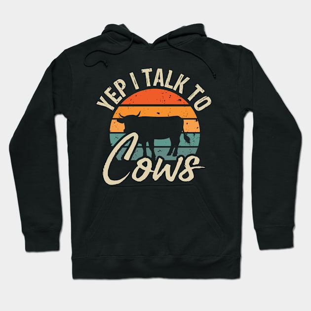 yep i talk to cows Hoodie by kakimonkey